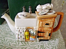 Portmeirion Miniature Teapot - Kitchen Sink by Paul Cardew BOXED