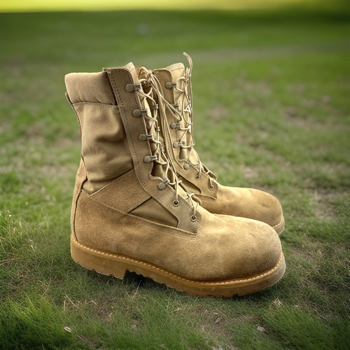 Vintage military combat boots - vintage,
