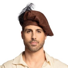 Medieval feathered beret