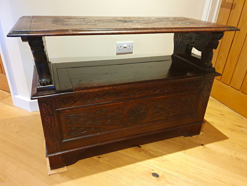 Monks bench storage seat - storage,