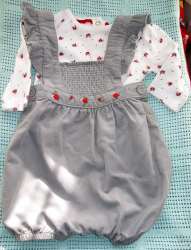 Mothercare smocked red - mothercare, rose