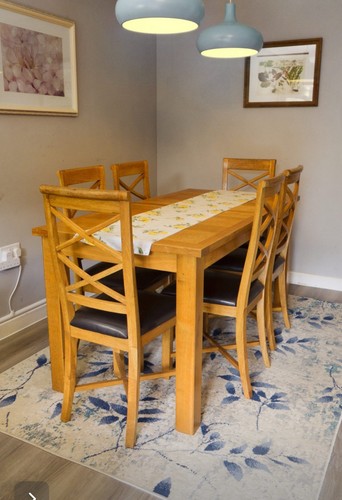 Solid wooden extendable - , dining