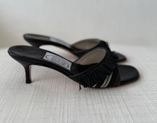 Emma Hope Mules Striped Fringe