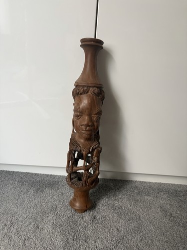 Vintage hand carved wooden - vintage,