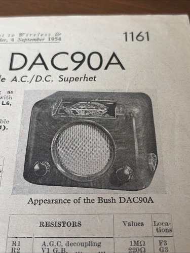 Bush dac90a vintage radio - bush,