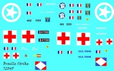 Braille Strike Decals 1/72 Dodge WC54 Ambulance - Free French