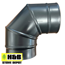 5" Black Stove Enamel Flue