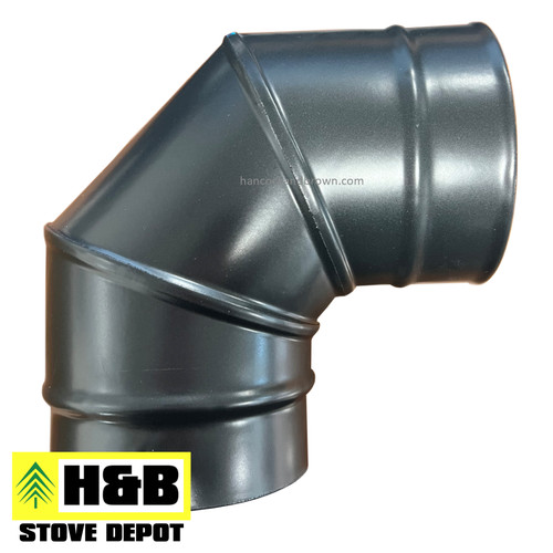 Black stove enamel flue - 5",