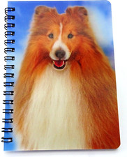 Shetland Sheepdog 3D pocket Notebook, gift for a Sheltie lover
