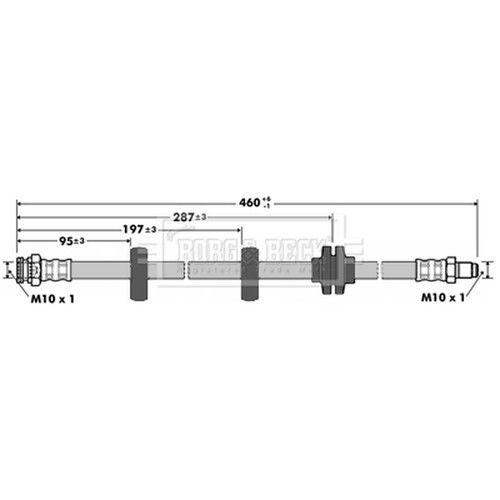 Brake hose for fiat - brake,