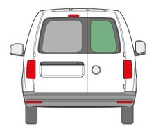 VW Caddy Rear Barn Double Door