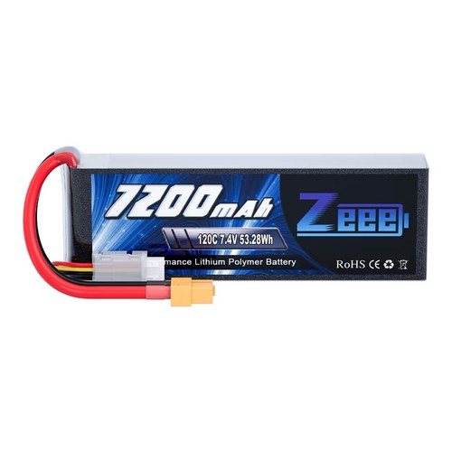 Zeee lipo battery 4v - 2s, 7.4v