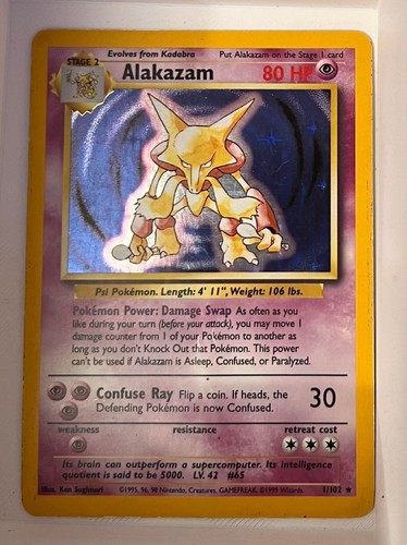 Pokémon base set - base, alakazam