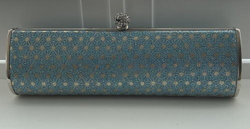 Pale blue and silver evening - blue,