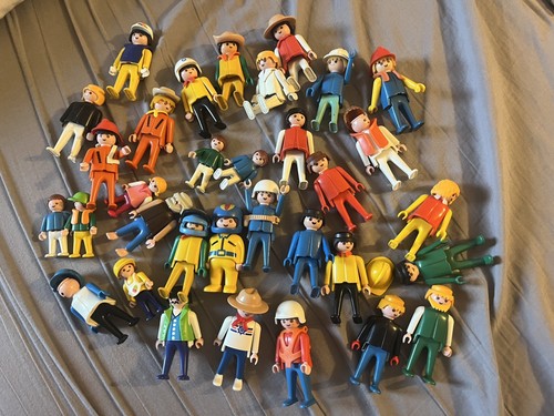 Vintage playmobil figures - 30+,