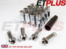 Chrome GT50 Wheel Nuts x 20 12x1.5 Fits Honda Civic EG EK EP3 EK9 FN2 TYPE R