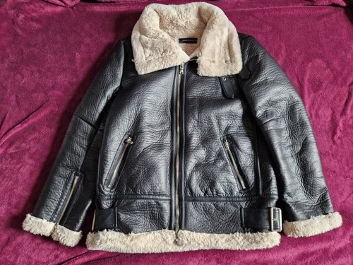 Zara double faced jacket faux - double,