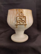 Jenny Harper Handmade Blacktoft Pottery Studio Glazed Earthenware Goblet Viking