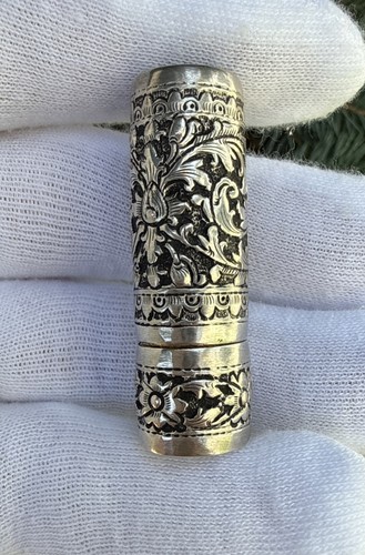 Antique 800 silver etched
