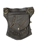 Handmade leather pouch zips - handmade,