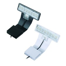 Hepo Clip On LED Aquarium Light Unit Fish Tank Aquatic Lamp 3 Mode White/Black
