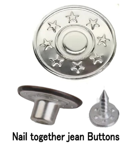 Metal jeans buttons - buttons, hammer