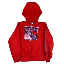 Reebok NHL New York Rangers Red Full Zip Hoodie Men's Size Medium M