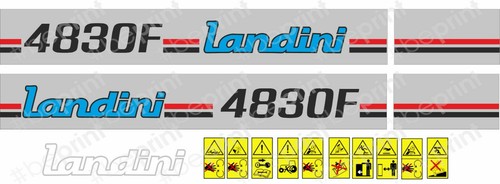Landini 4830f tractor decal - landini,