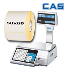 Scale labels [mm]58x60 CAS/Dibal/Bizerba/Avery Berkel 8,16,24,48 rolls