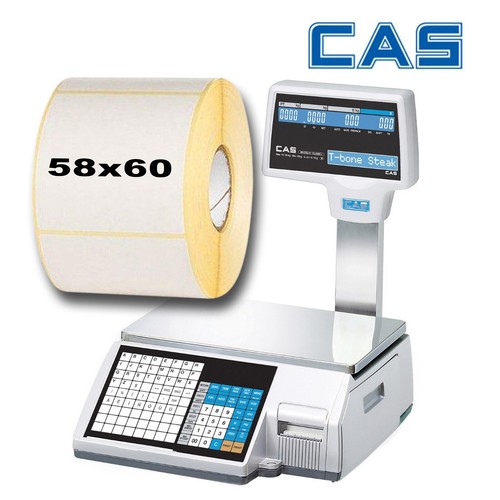 Scale labels 58x60 - scale, [mm]58x60