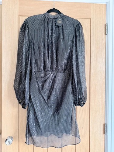 Maje mini dress black chiffon - mini,