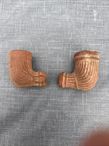 Two old clay pipes produced - two,