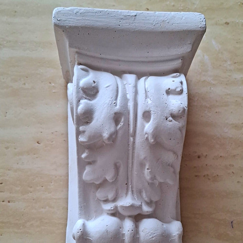 White plaster victorian style - plaster,