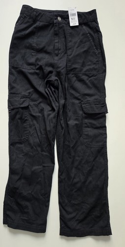 Girls black cargo pants - black,