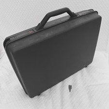 Samsonite Hard Shell Briefcase Black Attache Case Classic Locking