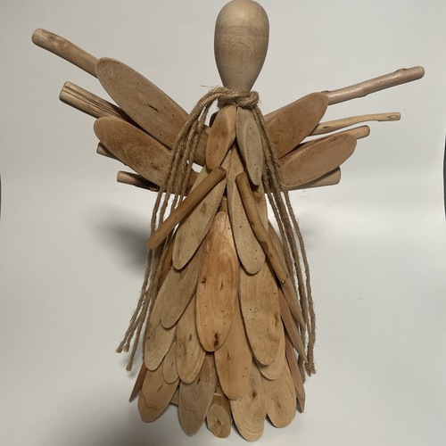 Driftwood angel figure - driftwood,