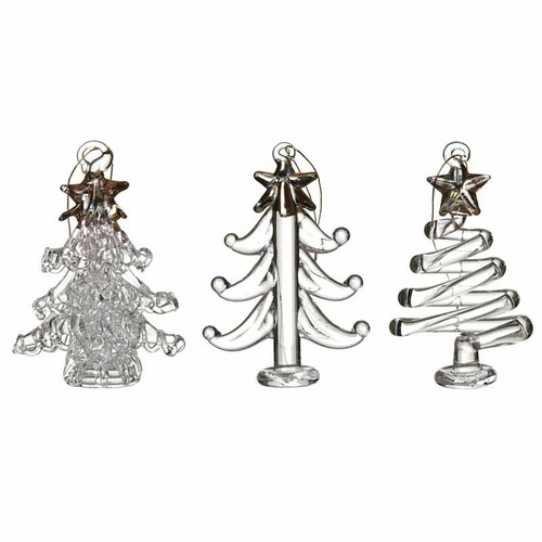 Set glass christmas tree - glass,