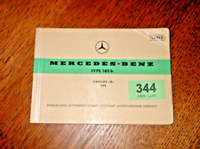 GENUINE MERCEDES BENZ TYPE 180b 1959 ILLUSTRARED SPARE PARTS CATALOGUE.