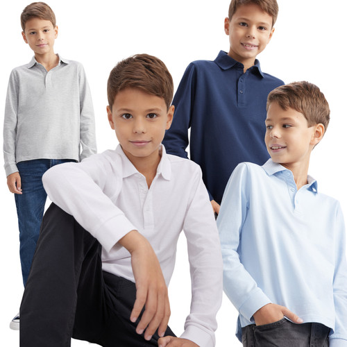 Boys long sleeve polo - sleeve,