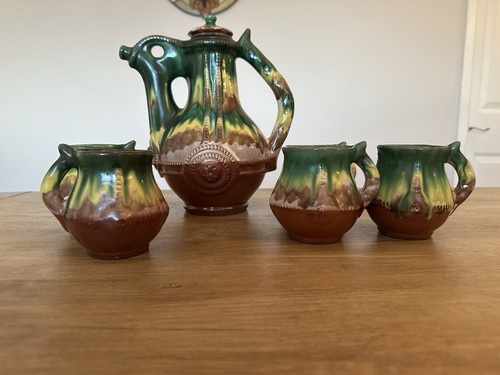 Vintage bulgarian pottery - pottery, set