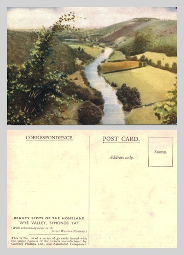 Vintage postcard wye valley - vintage,
