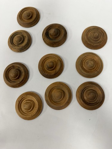 Antique wood bullseye - wood,