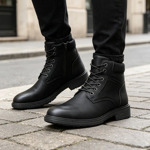Beckett mens black ankle - black, boots