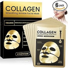 6 pcs Collagen Face Mask,Daily