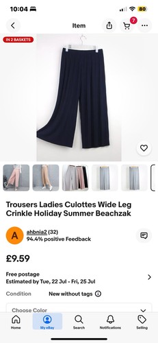 Trousers ladies culottes wide - culottes,