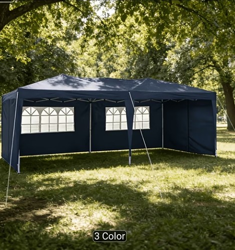 Large 3mx6m pop gazebo - up,