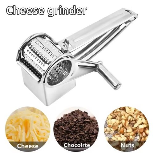 Stainless steel cheese grater - steel,
