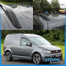 BLACK STX ALUMINIUM ROOF BARS - ROOF RAILS - PAIR - SWB FOR VW CADDY 2010 ON 