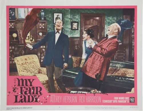 Audrey hepburn signed lobby - signed,