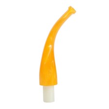New Amber Bent 9mm Filter Bit Stem for Meerschaum Corncob Pipe Acrylic Stem